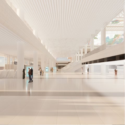 Gimpo International Airport — planning and departure space design view