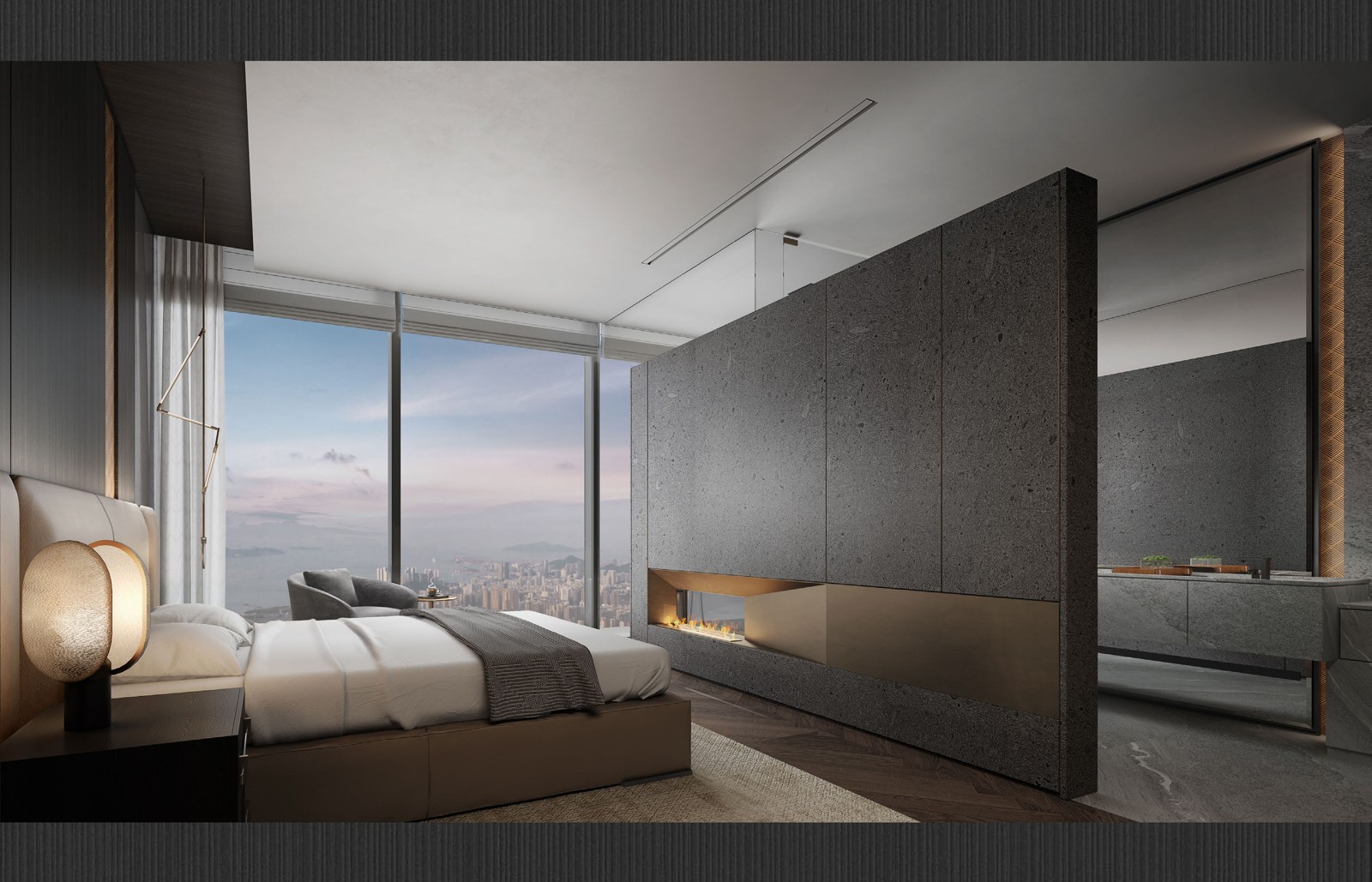 A room with a horizon.